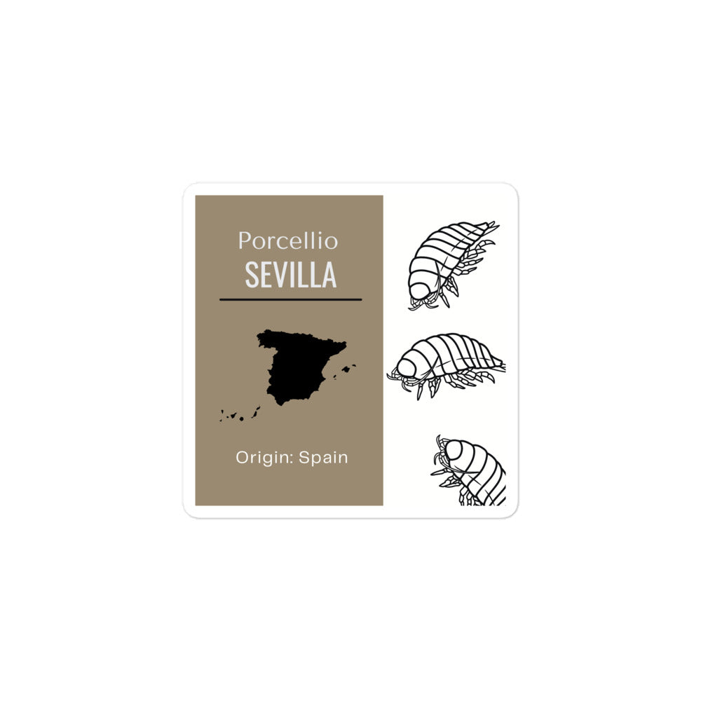 Label for Porcellio Sevilla