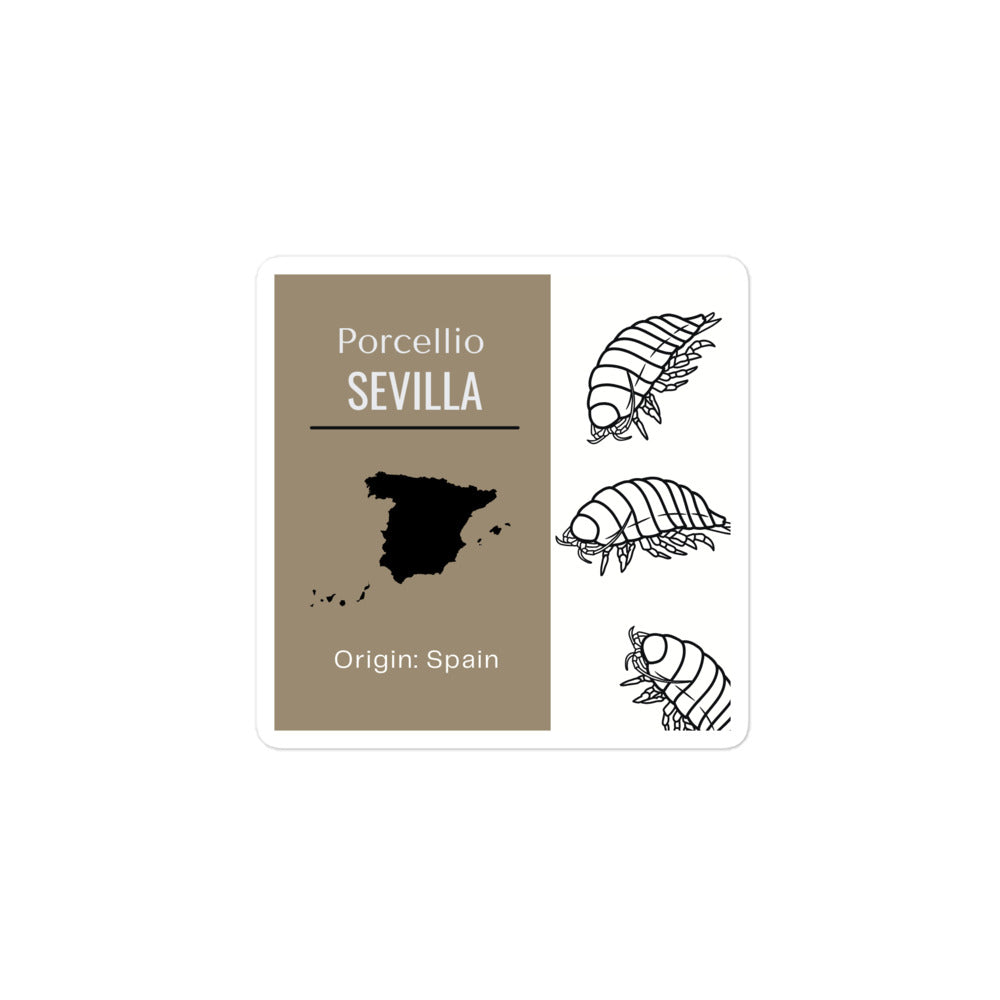 Label for Porcellio Sevilla