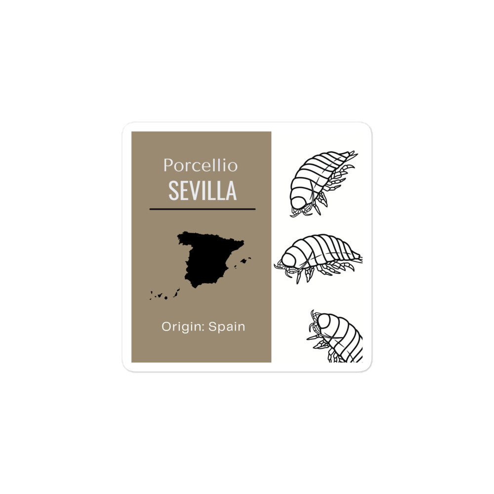 Label for Porcellio Sevilla